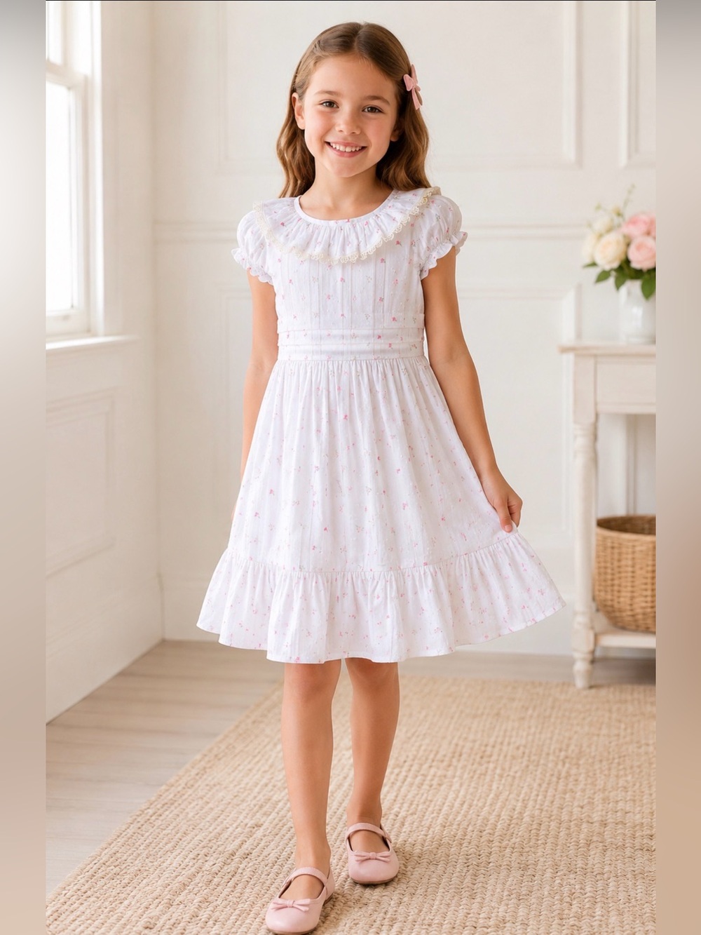 Janie and Jack 🌹 Rosebud Floral Dress NWT Girls Size 10 Cottagecore